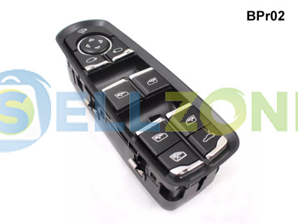 Διακόπτης ηλεκτρικών παραθύρων για Porsche Panamera Macan Cayenne με κουμπιά Chrome - BPr02